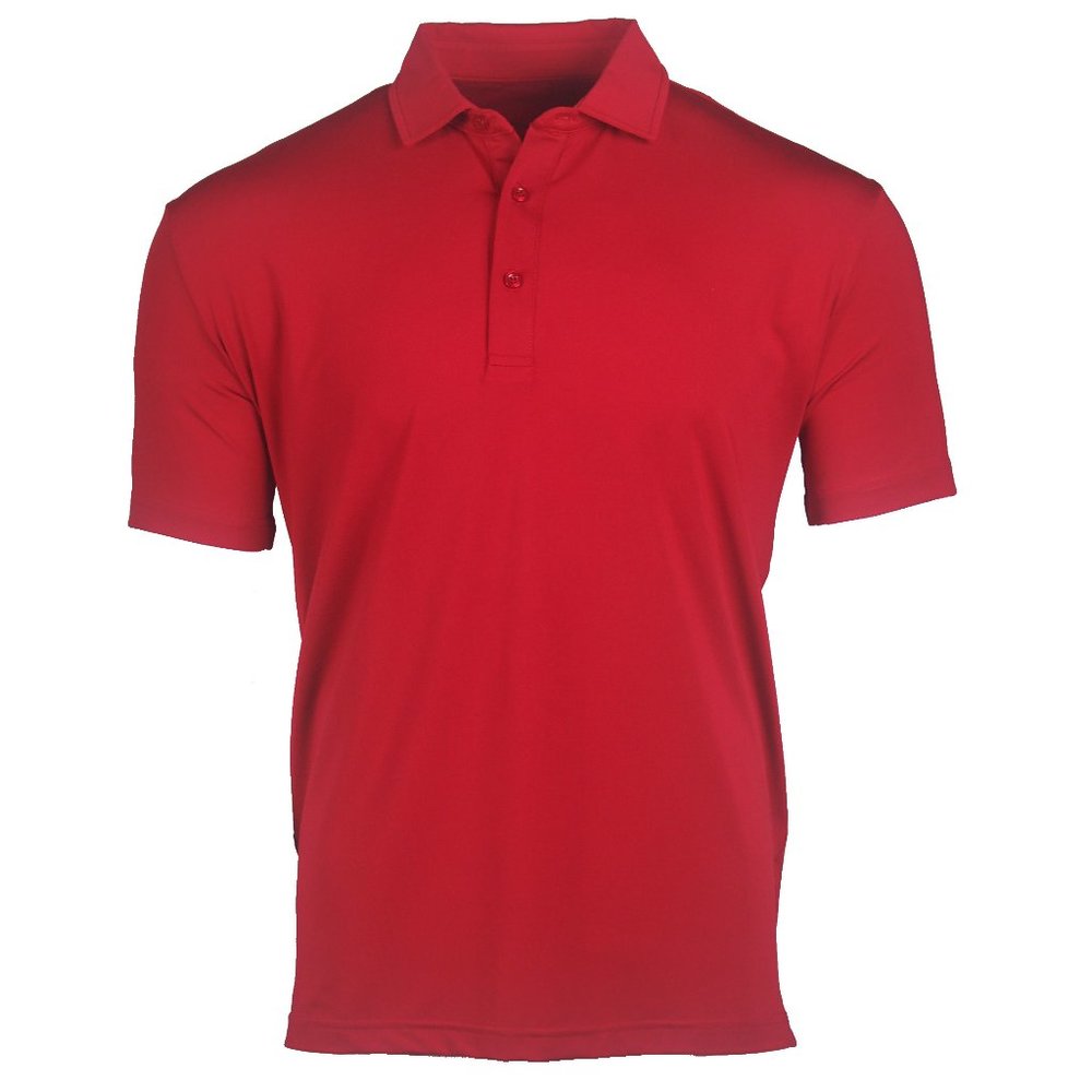 Scorpion 21 Solid Red Sangria Golf Polo